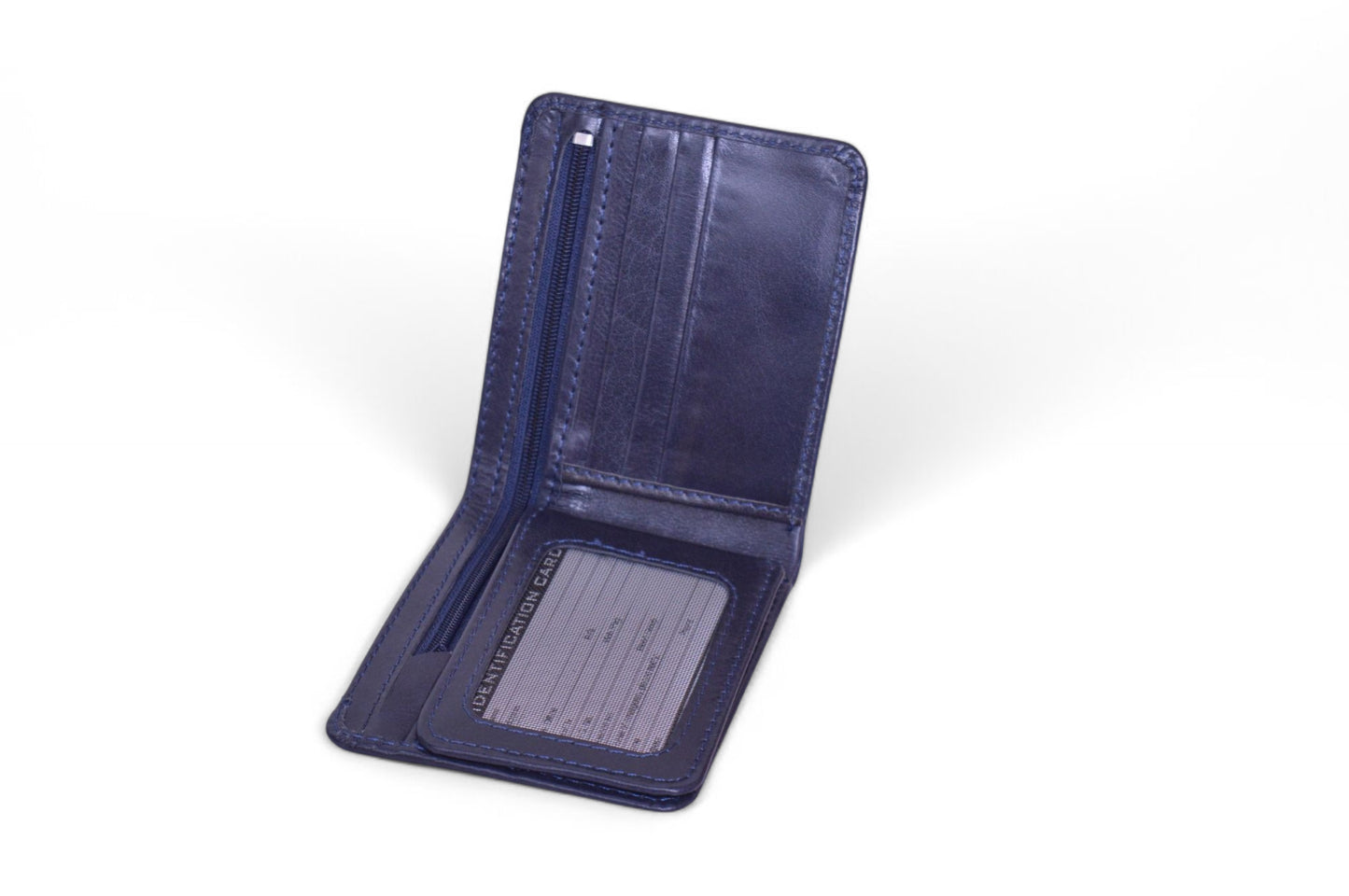 Ocean Blue Luxe Leather Wallet — Sleek & Secure (Open on Delivery)